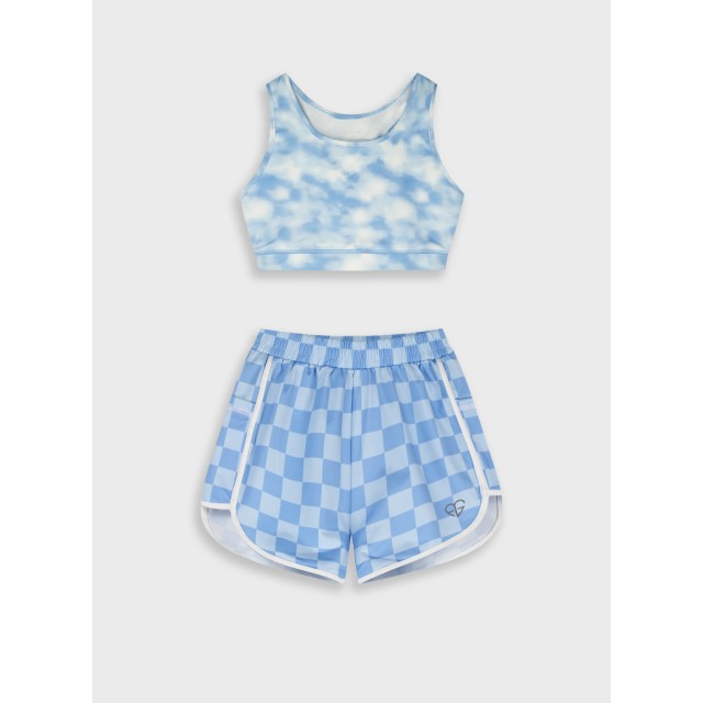 Set bust with shorts | LIGHT BLUE