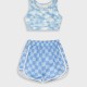Set bust with shorts | LIGHT BLUE