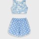 Set bust with shorts | LIGHT BLUE