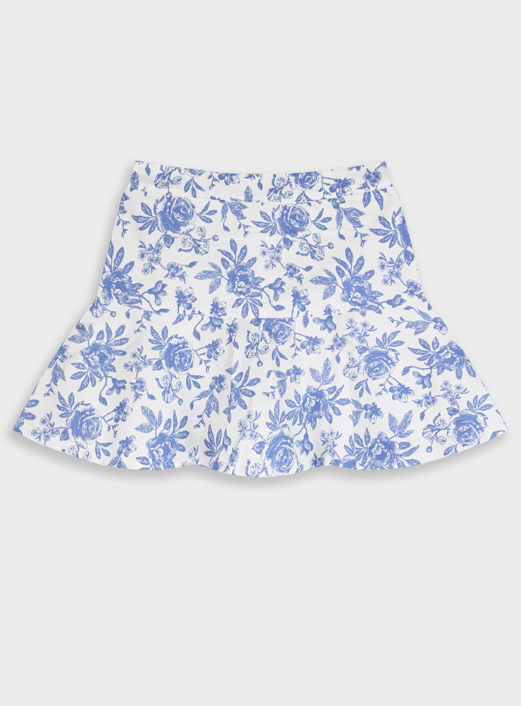 Shorts with skirt | FLORAL