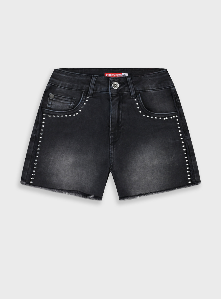 Jean shorts | BLACK DENIM