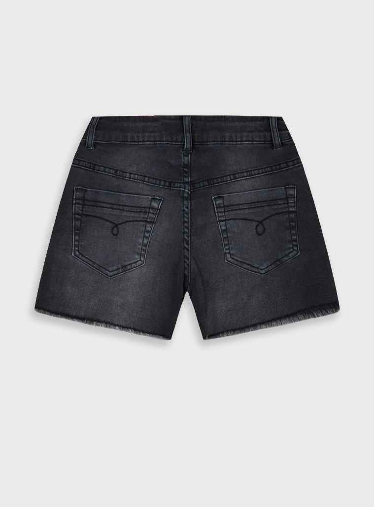 Jean shorts | BLACK DENIM