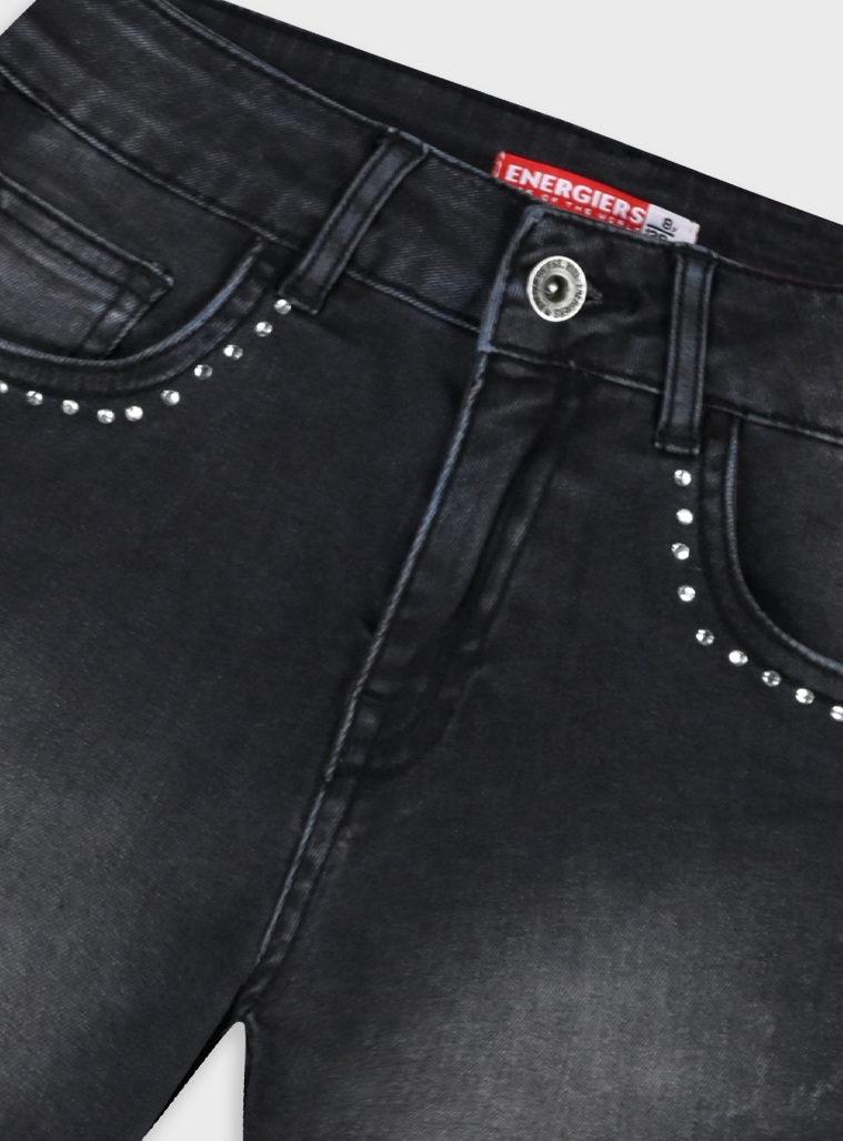 Jean shorts | BLACK DENIM