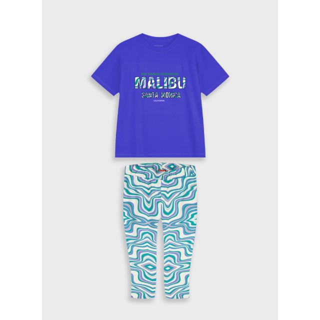 Set shirt with leggings | ALLOVER EMERALD