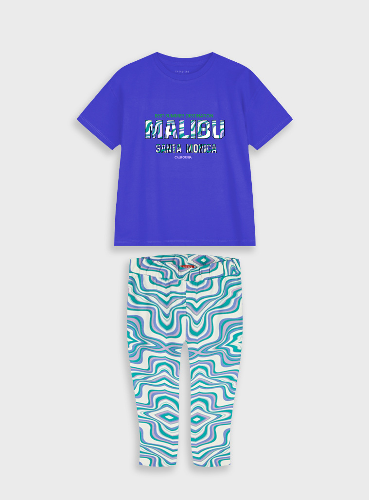 Set shirt with leggings | ALLOVER EMERALD