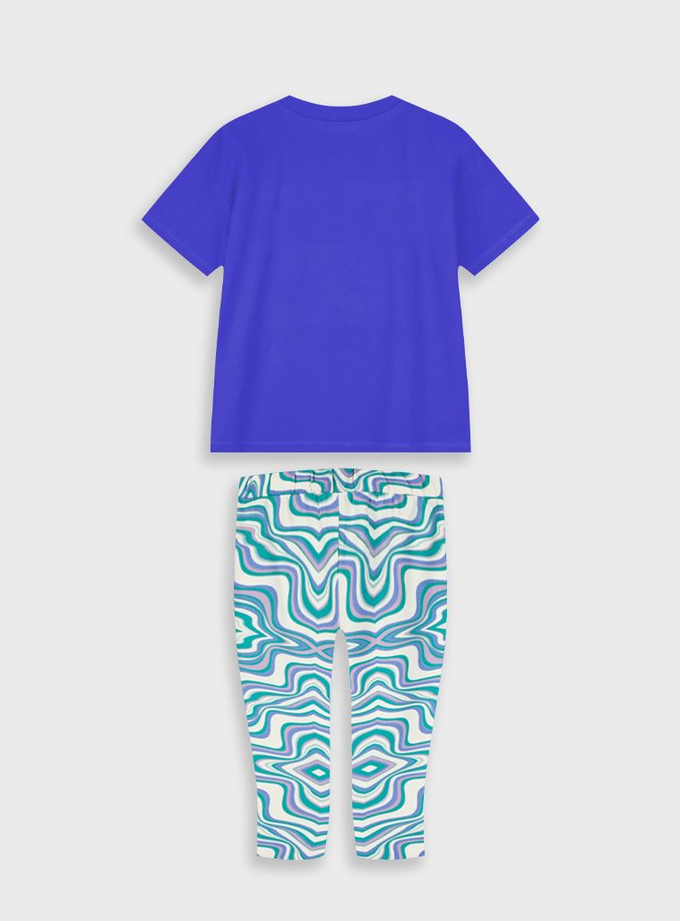 Set shirt with leggings | ALLOVER EMERALD