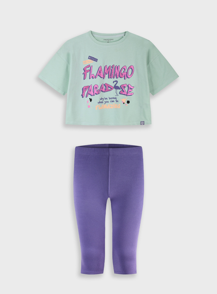 Set shirt with leggings | DUSTY LILAC