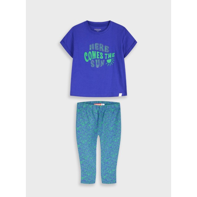 Set shirt with leggings | BLUE