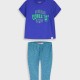 Set shirt with leggings | BLUE