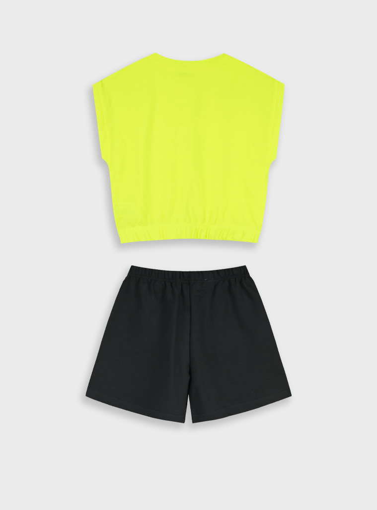Set shirt with shorts | NEON GREEN