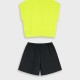 Set shirt with shorts | NEON GREEN