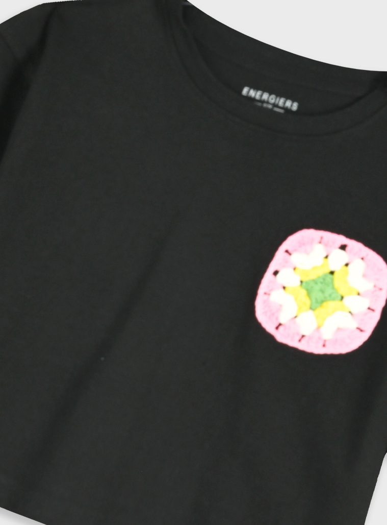 Set shirt with shorts | BLACK