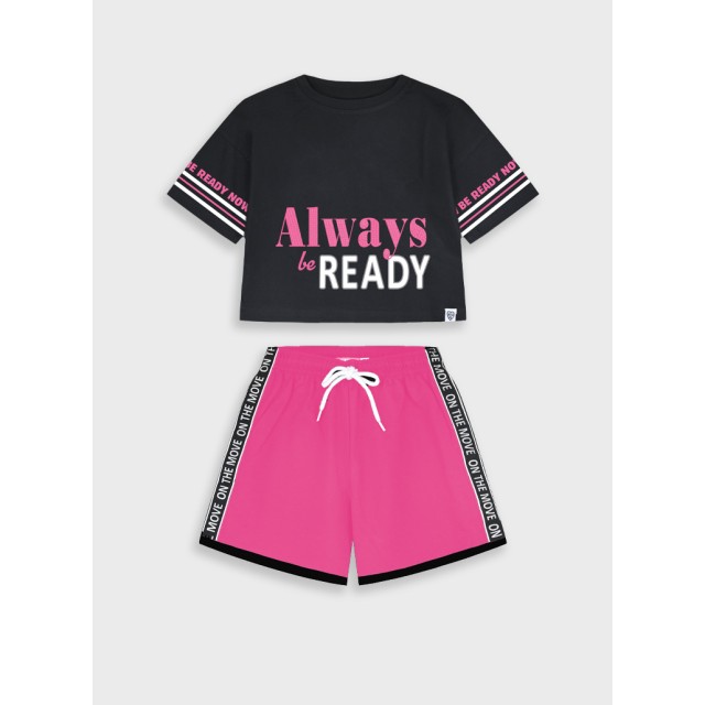 Set shirt with shorts | FUCSHIA