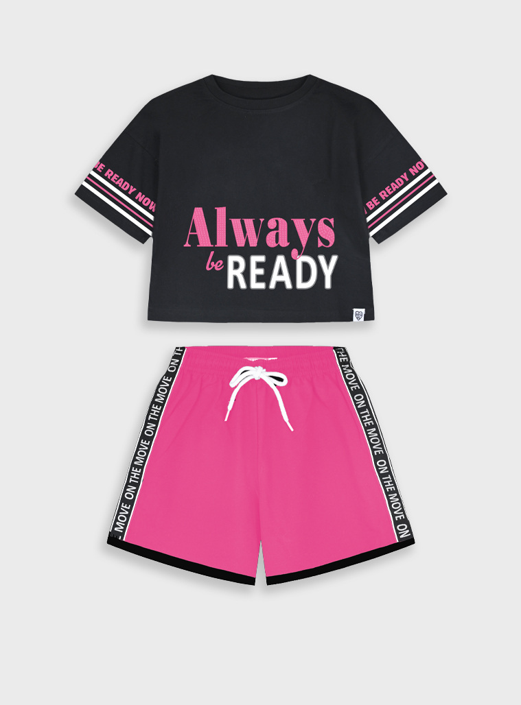 Set shirt with shorts | FUCSHIA
