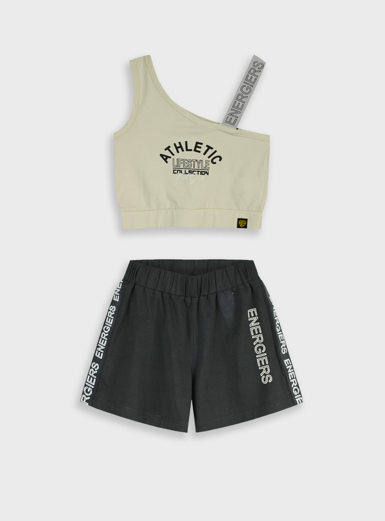 Σετ μπλούζα με σορτς | ΜΑΥΡΟ
