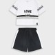 Set shirt with shorts | Nero