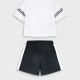 Set shirt with shorts | Nero