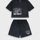 Σετ μπλούζα με σορτς | ΜΑΥΡΟ