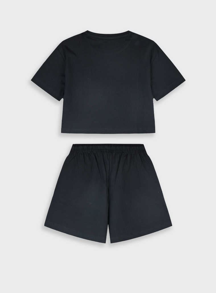 Σετ μπλούζα με σορτς | ΜΑΥΡΟ