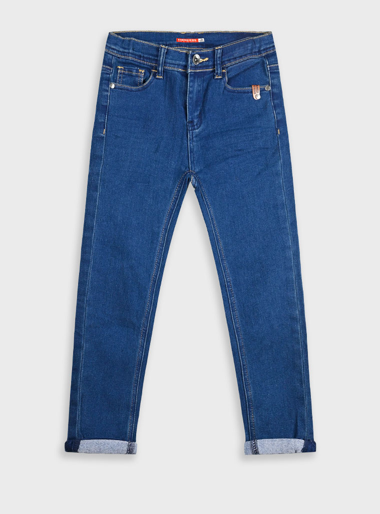 Energiers Basic Line unisex 5τσεπο ελαστικό τζην | ΜΠΛΕ ΤΖΗΝ