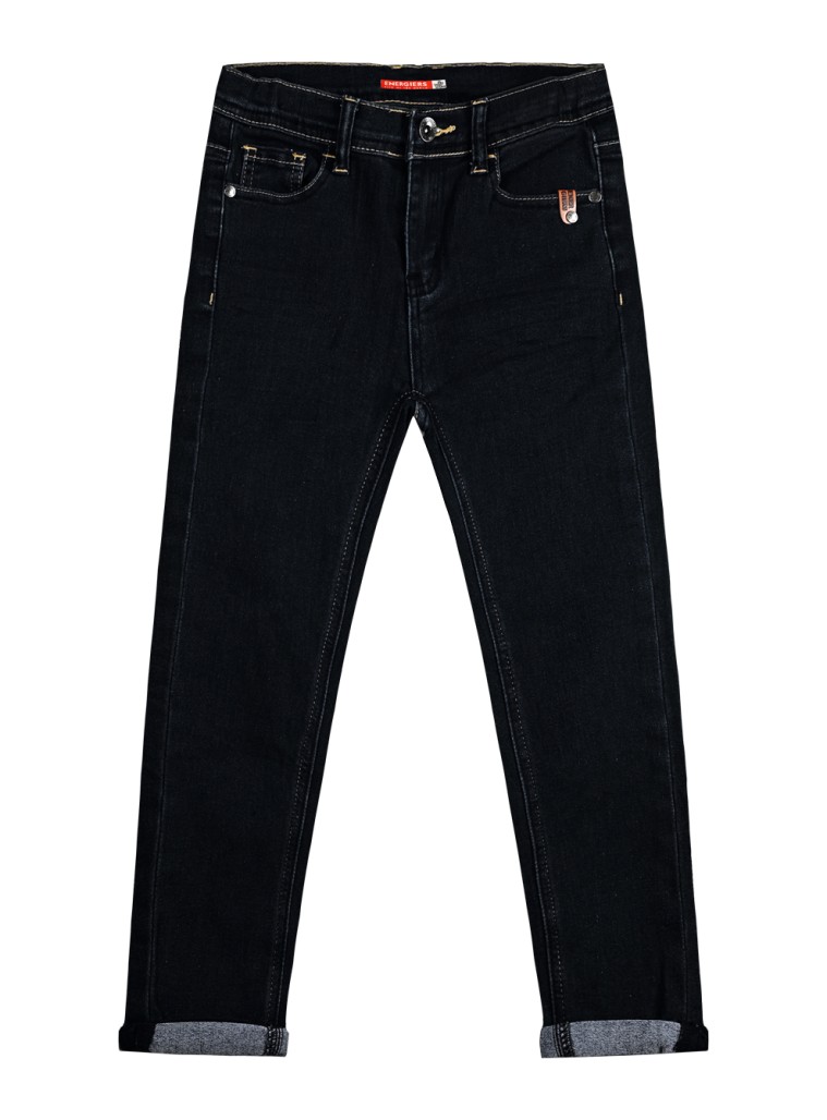Energiers Basic Line unisex 5pocket elastic jeans | Denim nero