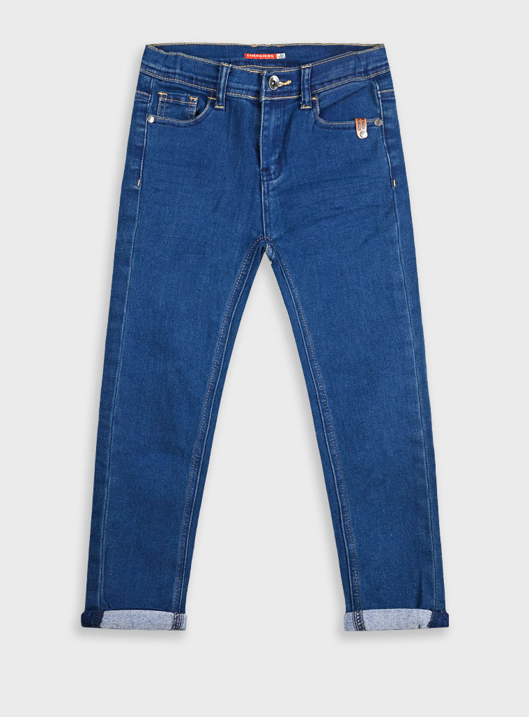 Energiers Basic Line unisex 5τσεπο ελαστικό τζην | ΜΠΛΕ ΤΖΗΝ