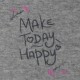 Σκούφος με τύπωμα Make Today Happy | ΜΕΛΑΝΖΕ