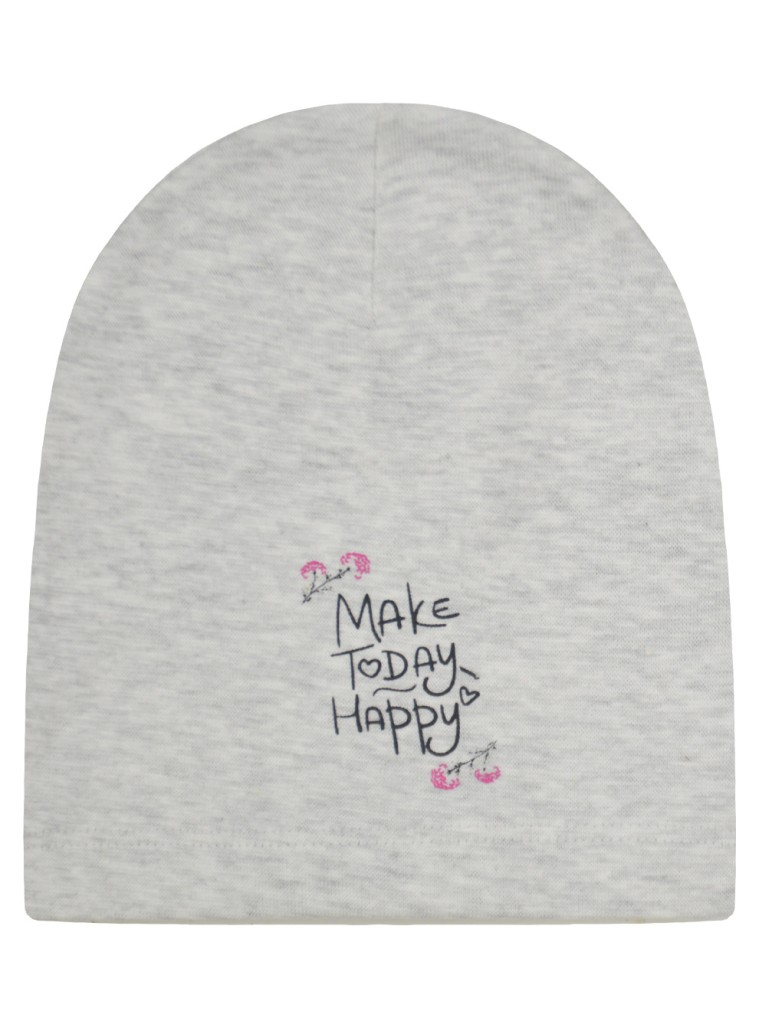 Σκούφος με τύπωμα Make Today Happy | ΕΚΡΟΥ ΜΕΛΑΝΖΕ