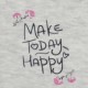 Σκούφος με τύπωμα Make Today Happy | ΕΚΡΟΥ ΜΕΛΑΝΖΕ