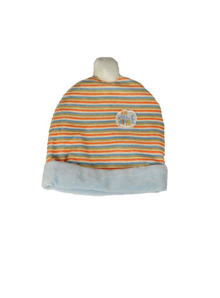 Σκουφί βρεφικό με τύπωμα ριγέ | ΤΥΠΟΣ