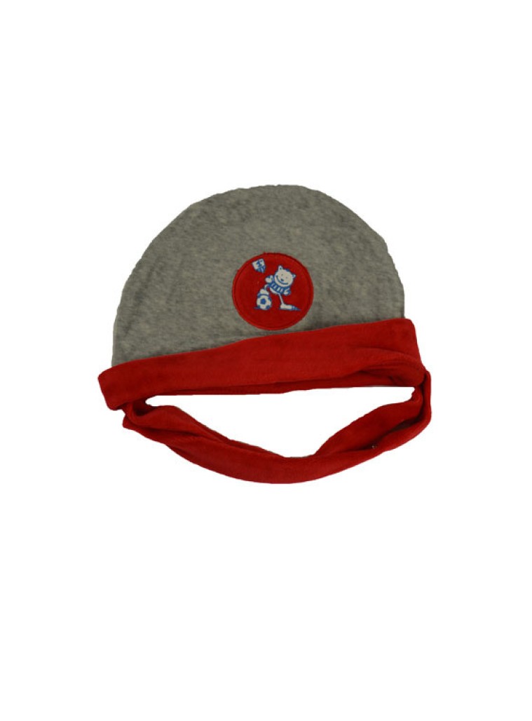 Καπέλο βρεφικό με τύπωμα αρκουδάκι με μπάλα | ΜΕΛΑΝΖΕ Καπέλο βρεφικό με τύπωμα αρκουδάκι με μπάλα | ΜΕΛΑΝΖΕ