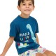 Pyjamas print dinosaur-Glows in the dark | ECRU MELANGE