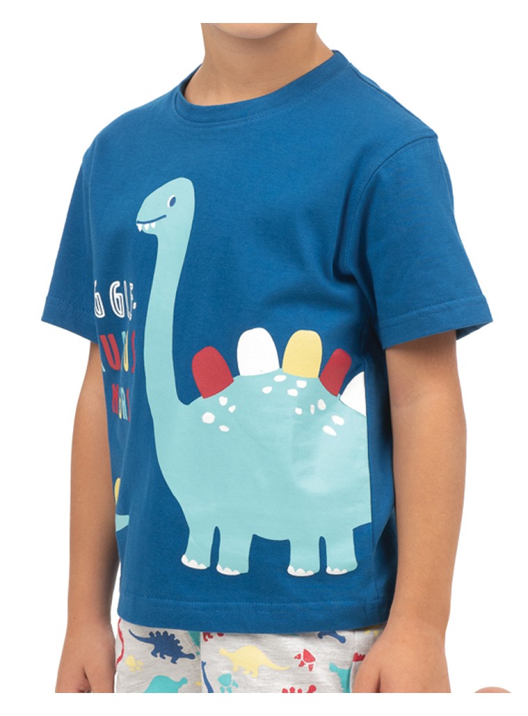 Pyjamas print dinosaur-Glows in the dark | ECRU MELANGE