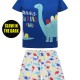 Pyjamas print dinosaur-Glows in the dark | ECRU MELANGE