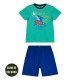 Boy΄s 2 piece pyjama set with glow in the dark print | BLUE