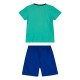 Boy΄s 2 piece pyjama set with glow in the dark print | BLUE