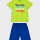 Pyjama set with print for boys | BLUE