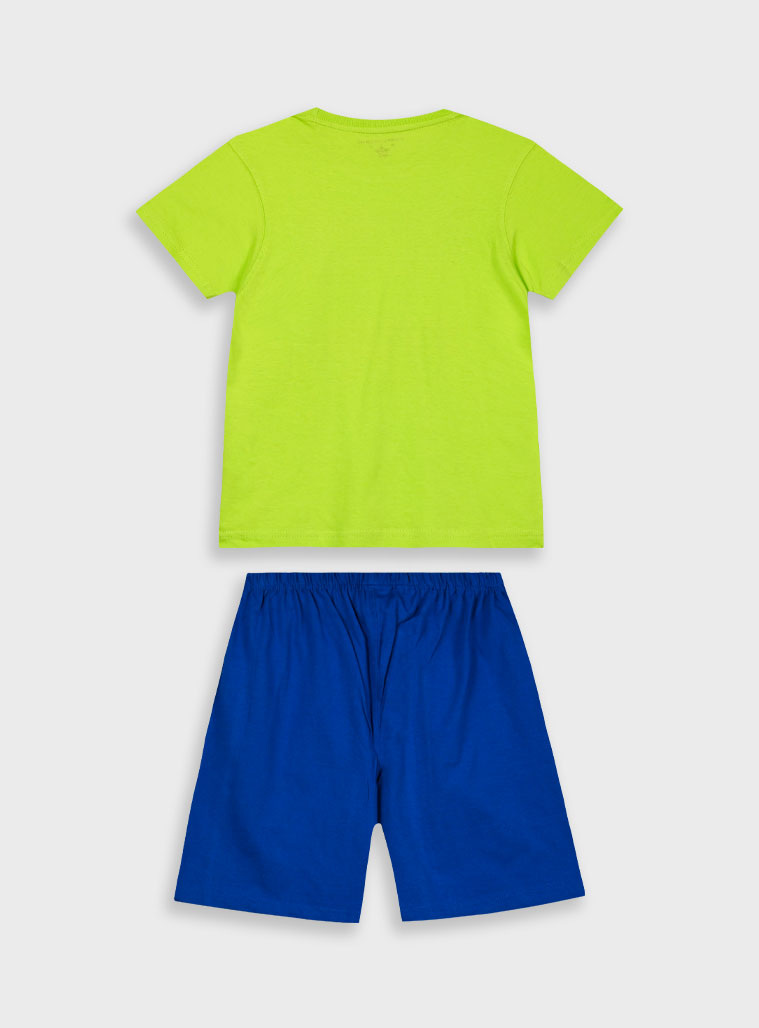 Pyjama set with print for boys | BLUE