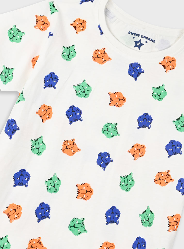 Pyjama set with print for boys | ALL OVER PRINT