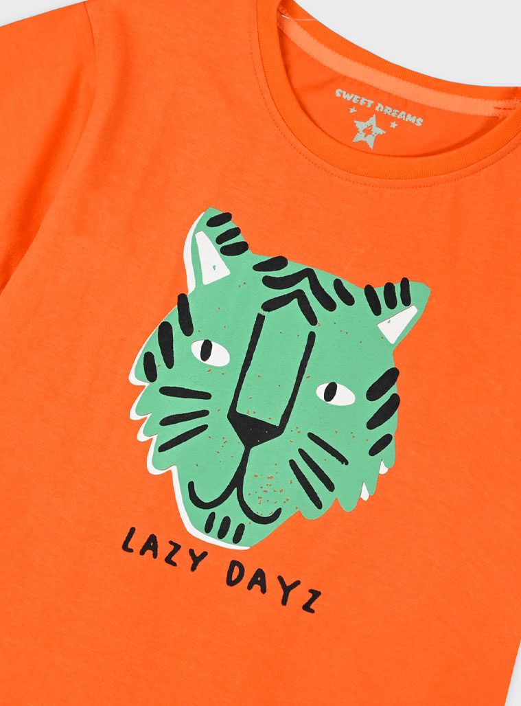 Pyjama set with print for boys | Stampa all over