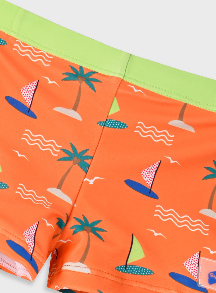 Bathing suit for boys | ORANGE