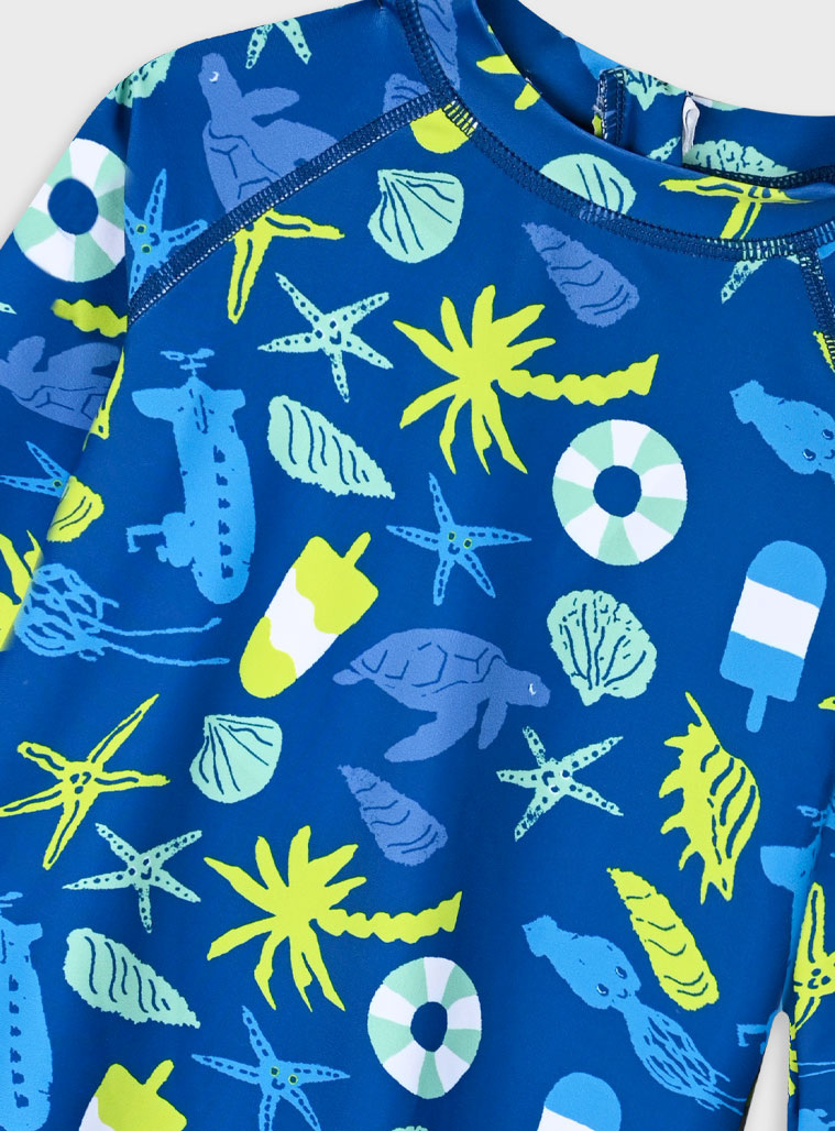 UV bathing suit for boys | ALL OVER PRINT