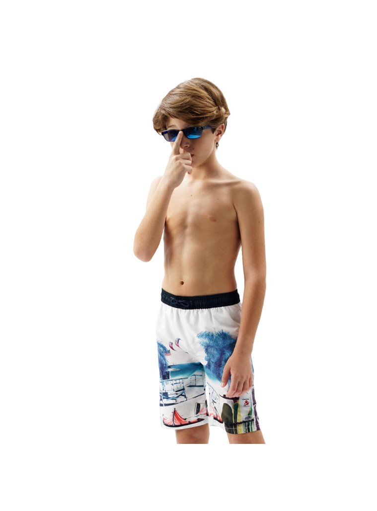 Boy΄s printed swim bermuda | ALL OVER PRINT
