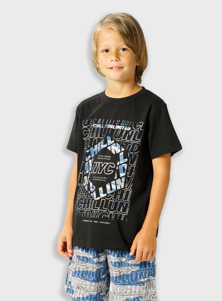 Παιδική πιτζάμα 2 τεμάχια με τύπωμα για αγόρι | ΕΜΠΡΙΜΕ