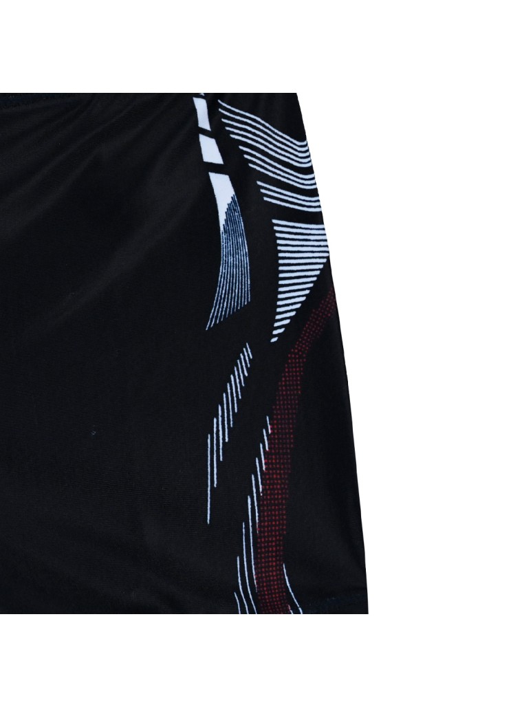 Boy΄s swim briefs with print on the sides | BLACK