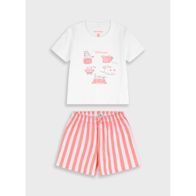 Pyjama set | STRIPPED PRINT