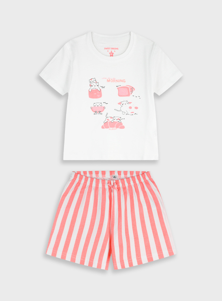 Pyjama set | STRIPPED PRINT
