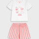 Pyjama set | STRIPPED PRINT
