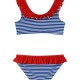 Girl΄s stripped 2 piece swim suit | STRIPPED PRINT