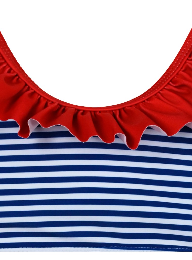 Girl΄s stripped 2 piece swim suit | STRIPPED PRINT